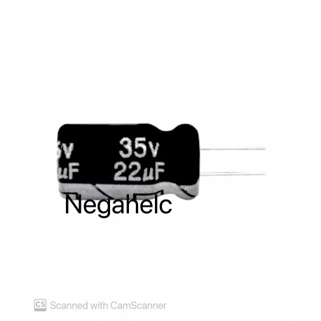 خازن 22 میکرو فاراد 35 ولت
