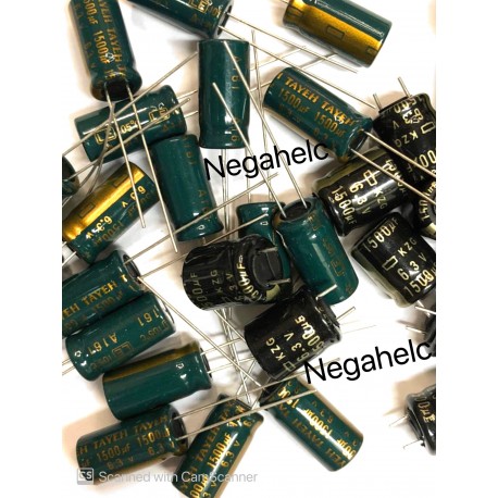 خازن 1500 میکرو فاراد 6.3 ولت