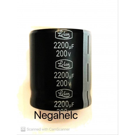 خازن 2200 میکرو فاراد 200 ولت