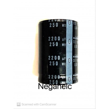خازن 2200 میکرو فاراد 250 ولت