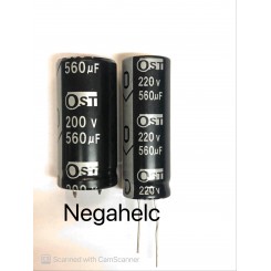 خازن 560 میکروفاراد 220 ولت الکترولیت