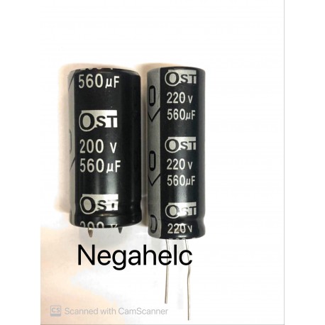 خازن 560 میکروفاراد 220 ولت