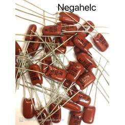 خازن 820 پیکو فاراد 100 ولت پلی استر