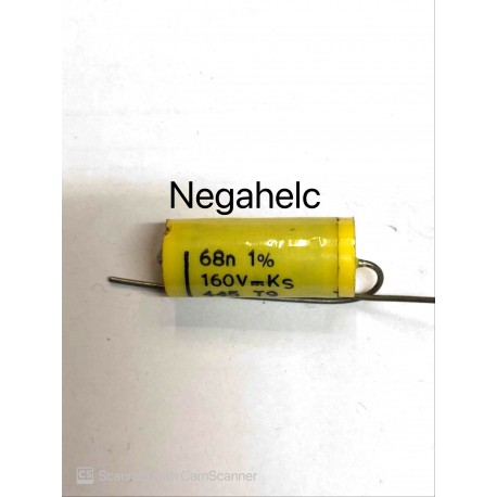 خازن 68 نانو فاراد 160 ولت MKT اکسیال