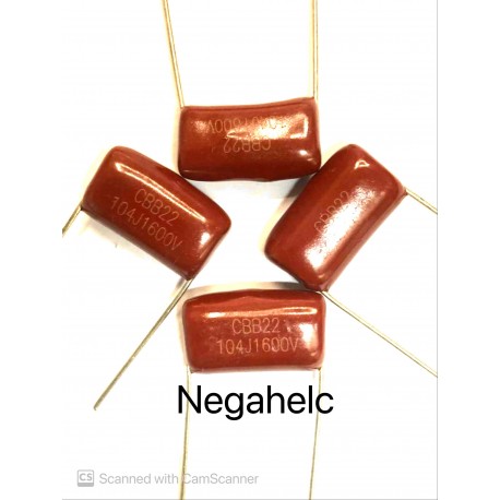 خازن 100 نانو فاراد 1600 ولت پلی استر