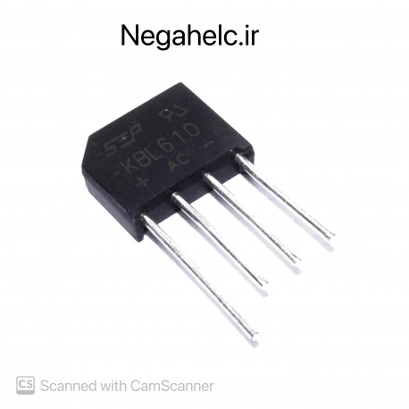 پل دیود شانه ای KBL610 6A
