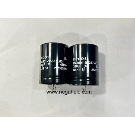 خازن 330 میکروفاراد 450 ولت الکترولیت اصلی
